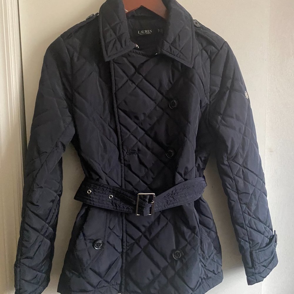 Lauren Ralph Lauren Jacket Belt Puffer - Picture 2 of 5